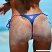 NewKelly Women Swimwear Brazilian Cheeky Bikini Bottom Side Tie Thong Bathing Swimsuit Blue B07DFWHRNK